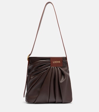 Draped leather tote bag | Loewe