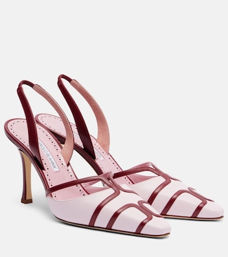 Sarto 90 leather slingback pumps | Manolo Blahnik