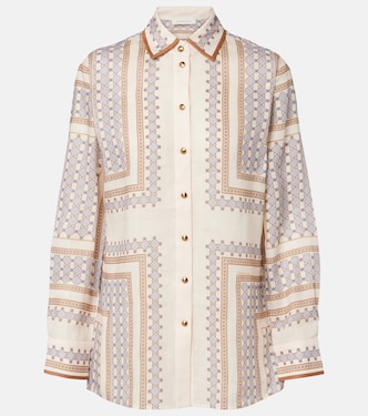 Printed ramie shirt | Zimmermann