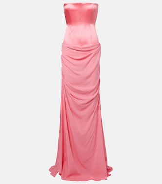 Draped silk gown | Alex Perry