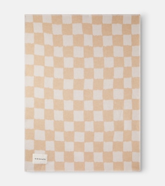 Baby checked wool blanket | Binibamba