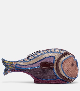Pesce beaded clutch | Staud
