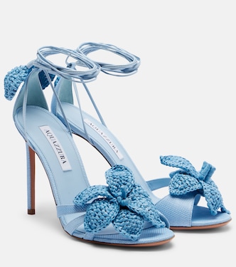 Sandales Calypso en raphia à appliqués | Aquazzura