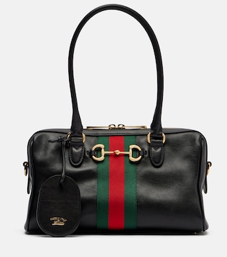 Borsetto M号皮革保龄球包 | Gucci