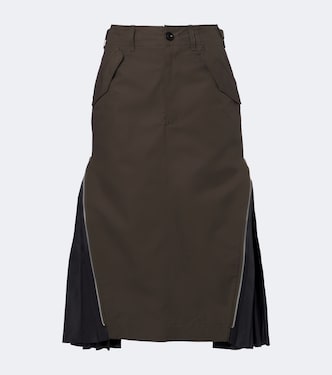 Midirock aus Baumwolle | Sacai