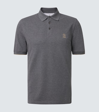 Polo de piqué de algodón | Brunello Cucinelli