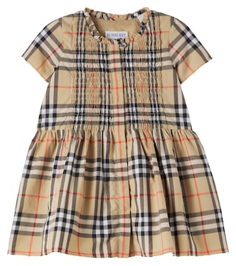 Baby Burberry Check cotton dress | Burberry Kids