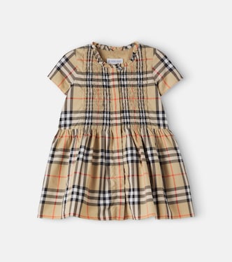 Baby – Abito in cotone Burberry Check | Burberry Kids