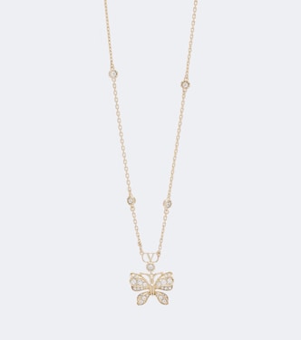 Halskette Flutterby aus Bronze mit Kristallen | Valentino Garavani