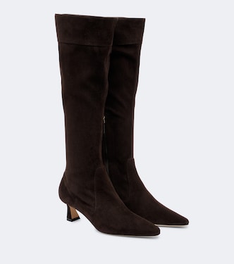 Riva suede knee-high boots | Malone Souliers