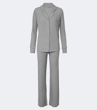 Soft Lounge ribbed-knit pajamas | Skims