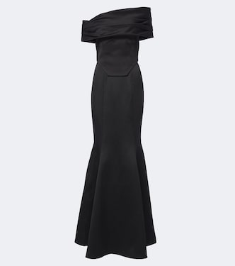 Alta off-shoulder bustier gown | Solace London