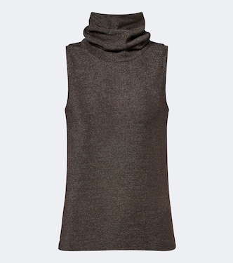 Top in misto lana a collo alto | Brunello Cucinelli