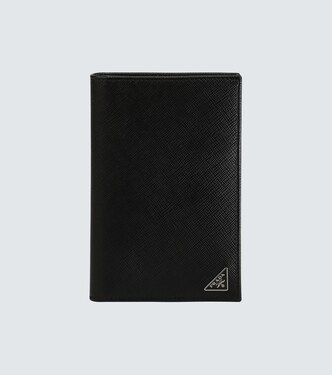 Billfold leather wallet with logo | Prada