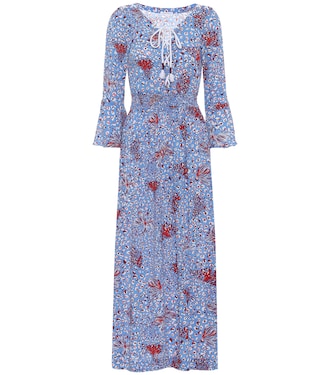 Robe midi Lucy imprimée | Poupette St Barth