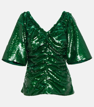 Sequined top | Ganni