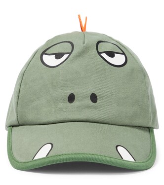 Gecko Spike cotton baseball cap | Stella McCartney Kids
