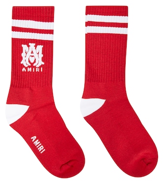 Printed cotton-blend socks | Amiri Kids
