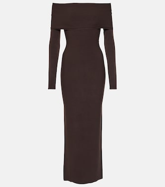 Off-Shoulder-Midikleid aus Jersey | Alaïa