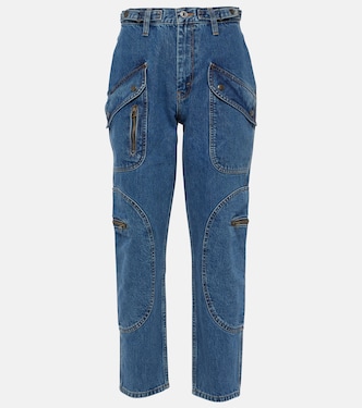 Racer high-rise tapered cargo jeans | Re/Done