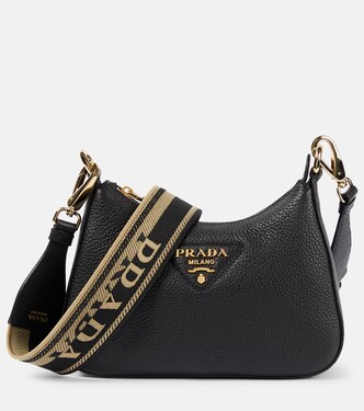 Small leather shoulder bag | Prada