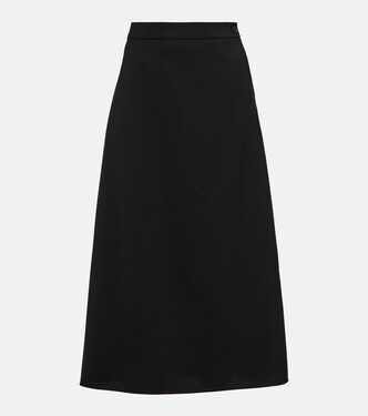 Virgin wool midi skirt | Wardrobe.NYC