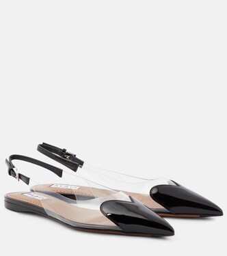 Slingback-Ballerinas Le Cœur mit Lackleder | Alaïa
