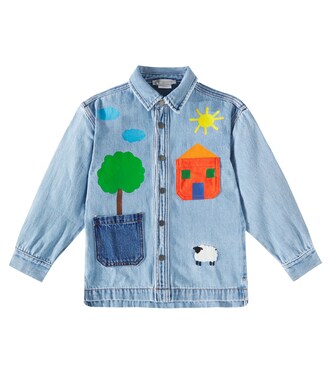 Printed denim shirt | Stella McCartney Kids