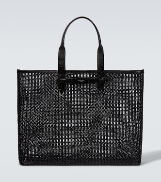 Adamo woven leather-trimmed shopper | Dolce&Gabbana