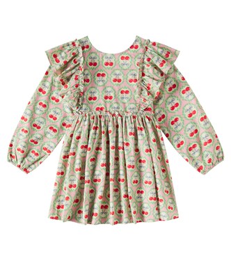 Evia bow-detail printed cotton dress | Konges Sløjd