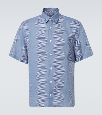 Bedrucktes Hemd Castro aus Leinen | Frescobol Carioca