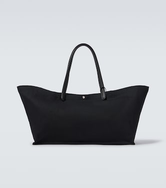 Idaho XL leather-trimmed canvas tote bag | The Row