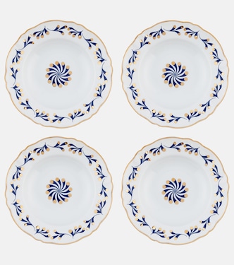Marino set of 4 porcelain soup plates | Bitossi