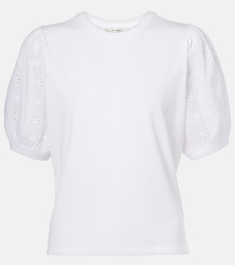 The Lace cotton T-shirt | Frame