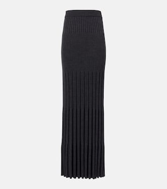 Merino ribbed-knit wool maxi skirt | Joseph