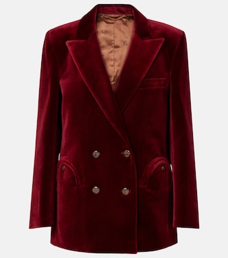 Everynight double-breasted cotton velvet blazer | Blazé Milano