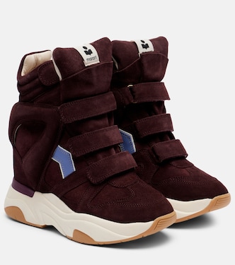 Balskee suede high-top platform sneakers | Isabel Marant
