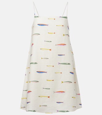 Laura printed cotton minidress | Staud