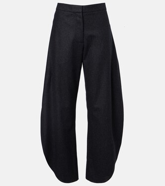 Wool barrel-leg pants | Alaïa