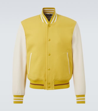 Wool and leather varsity jacket | Tom Ford