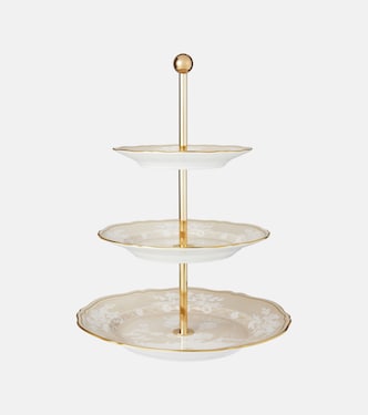 Oriente Italiano porcelain serving stand | Ginori 1735