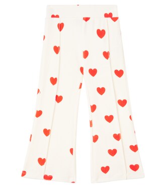 Pantaloni flared in misto cotone con stampa | Mini Rodini