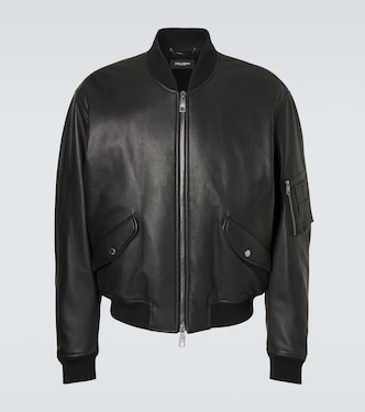 Leather bomber jacket | Dolce&Gabbana