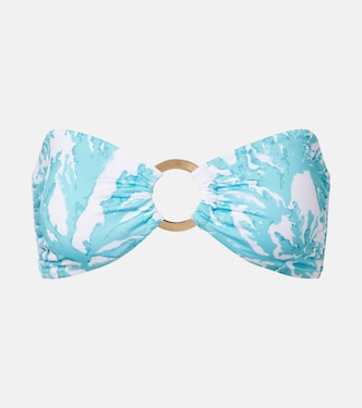 Carlotta printed bandeau bikini top | Alexandra Miro