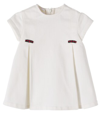 Baby pleated denim dress | Gucci Kids
