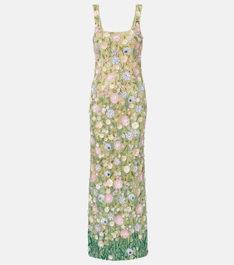 Embellished floral gown | Là Fuori