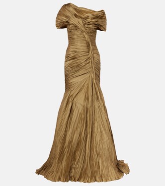 Off-shoulder bustier gown | Marmar Halim