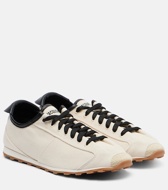 Leather-trimmed canvas sneakers | Jacquemus