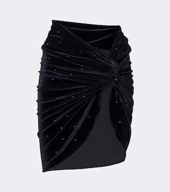 Pareo aus Samt mit Verzierungen | Balmain