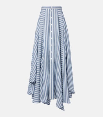 Shamus striped linen maxi skirt | Ralph Lauren Collection